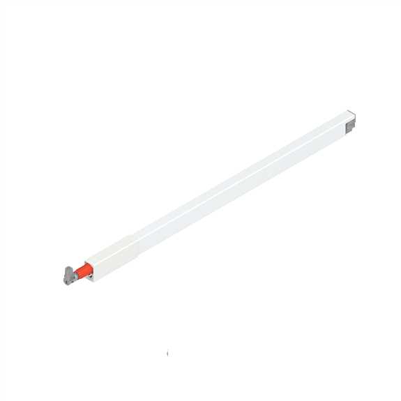 Antaro 500mm Gallery Rail Silk White Left (Bulk)